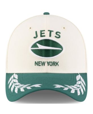 Men's Cream/Green New York Jets 2025 NFL Draft 39THIRTY Flex Hat