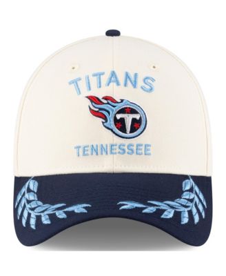 Men's Cream/Navy Tennessee Titans 2025 NFL Draft 39THIRTY Flex Hat