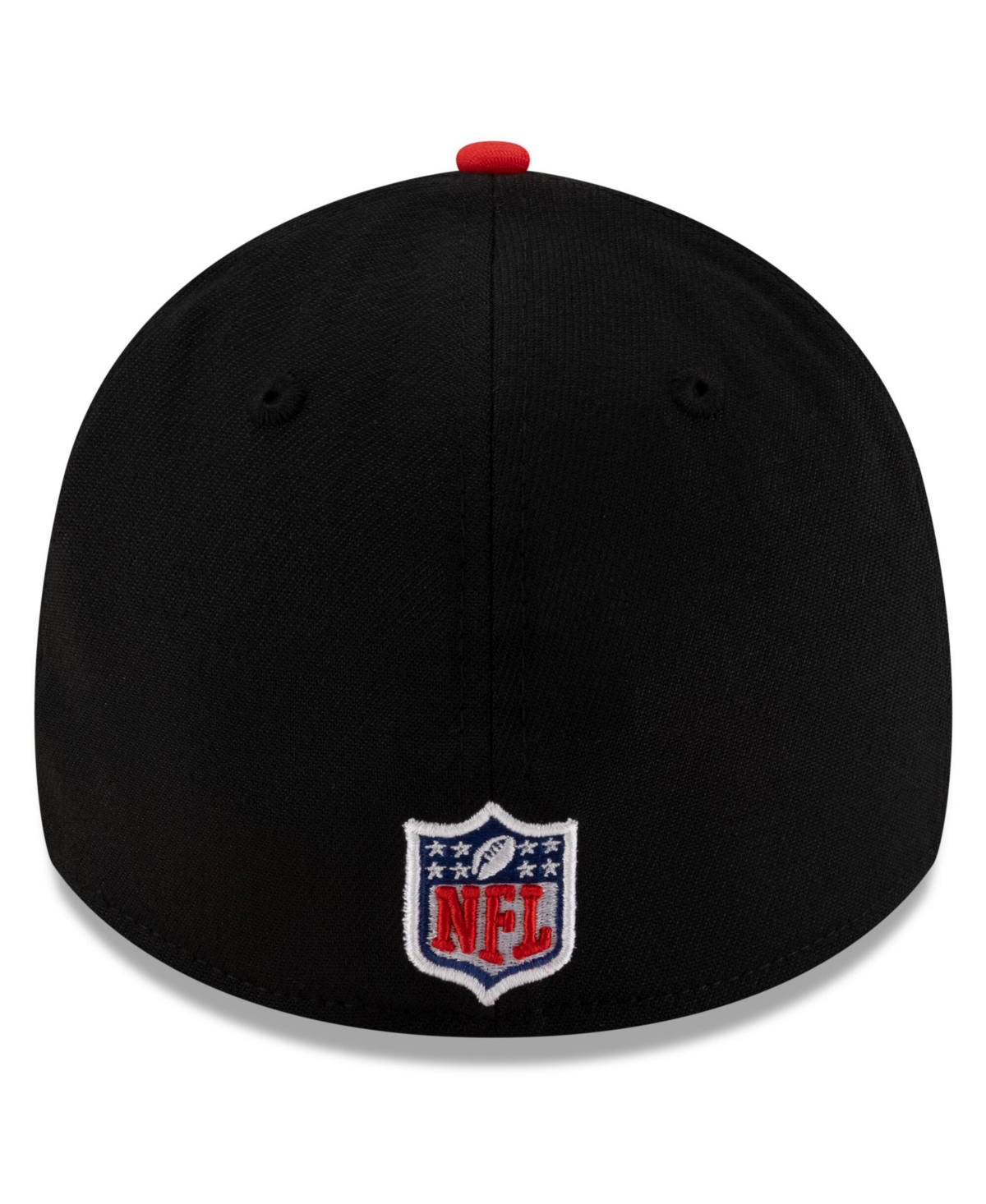 Shop New Era Men's Black/red Houston Texans 2025 Nfl Draft 39thirty Flex Hat In Black,red