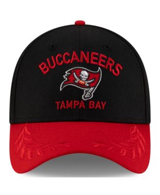 Men's Black/ Red Tampa Bay Buccaneers 2025 NFL Draft 39THIRTY Flex Hat