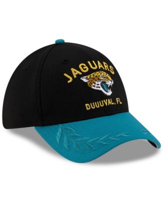 Men's Black/Teal Jacksonville Jaguars 2025 NFL Draft 39THIRTY Flex Hat