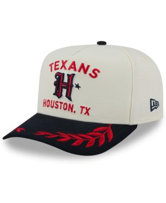 New Era - Men's Cream/Navy Houston Texans 2025 NFL Draft A-Frame 9FIFTY Snapback Hat