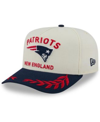 New Era - Men's Cream/Navy New England Patriots 2025 NFL Draft A-Frame 9FIFTY Snapback Hat