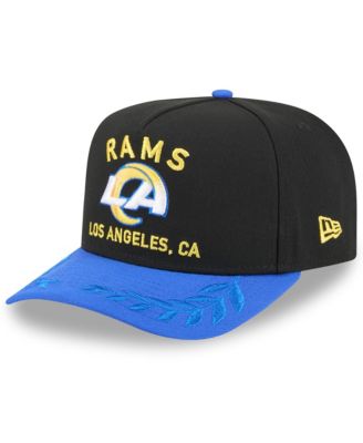 New Era - Men's Black/Royal Los Angeles Rams 2025 NFL Draft A-Frame 9FIFTY Snapback Hat