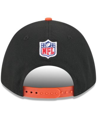 Men's Black/Orange Cincinnati Bengals 2025 NFL Draft 9FORTY A-Frame M-Crown Adjustable Hat