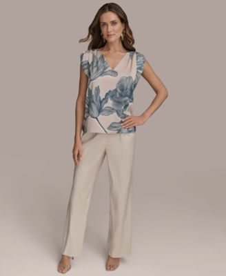 Donna Karan New York - Women's Sleeveless Printed Blouse