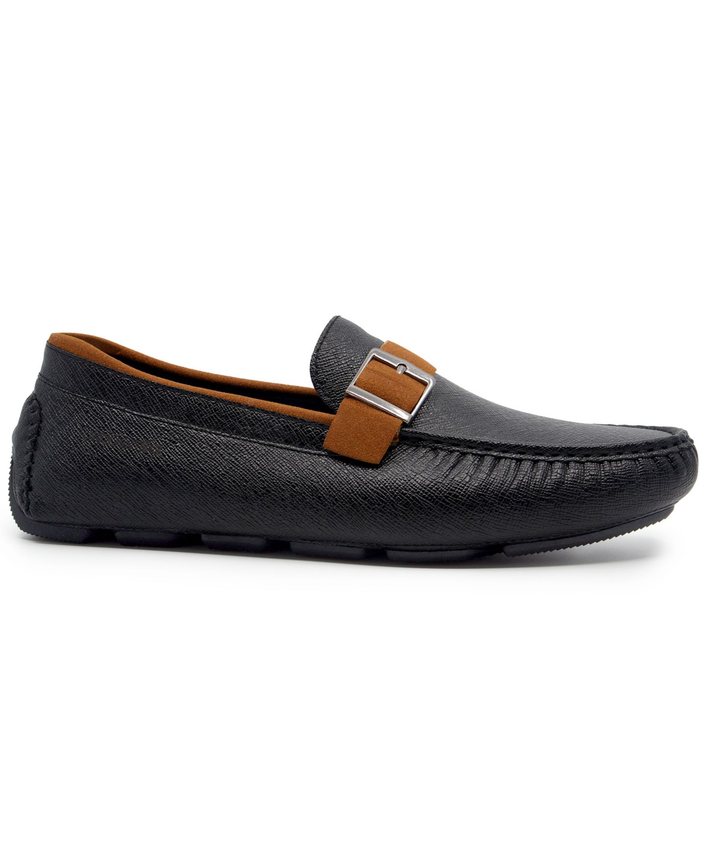 Мужские туфли Akademiks Dover Slip On Driving, цвет: Чёрный — фото 2