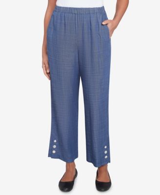 Women's Summer Solstice Relaxed Button Detail Ankle Pants
