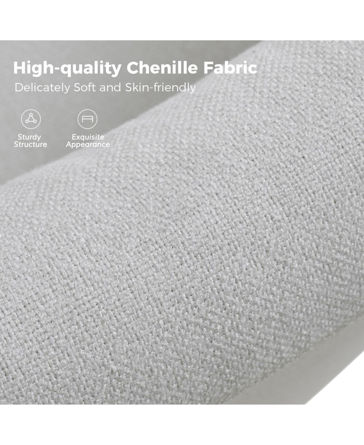 Modern Asser Slipcovered Swivel Chair
