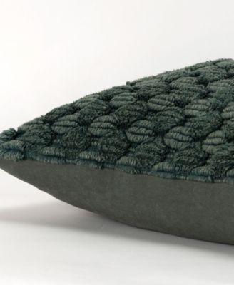 Modern Industrial Geometric Woven Decorative Pillow, 20" x 20"