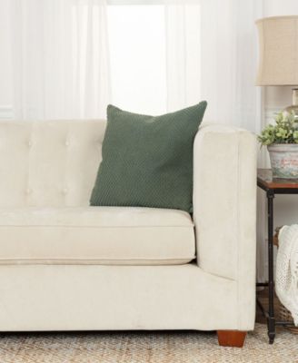 Urban Farmhouse Solid Woven Decorative Pillow, 20" x 20"