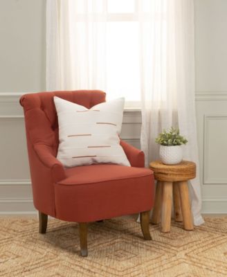 Glam Striped Woven Decorative Pillow, 20" x 20"