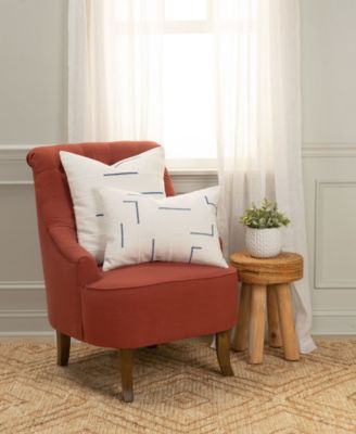 Glam Striped Woven Decorative Pillow, 20" x 20"