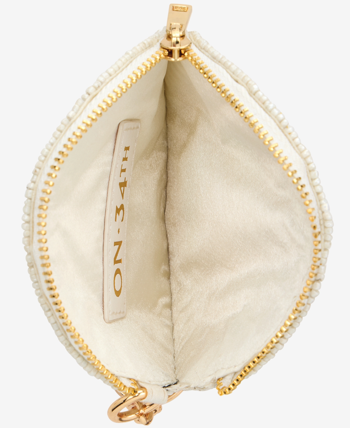 On 34th Hand Beaded Round Coin Purse, Exclusively At Macy's In Yellow