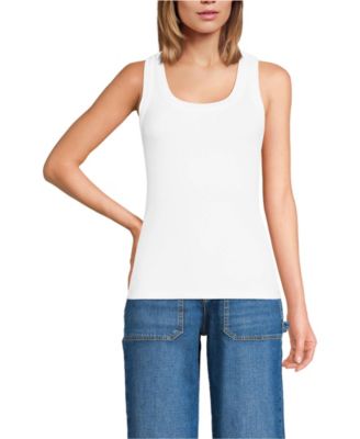 Women's Drapey Rib Fitted Tank Top