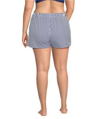 Plus Size 3" Packable Cover-up Swim Shorts