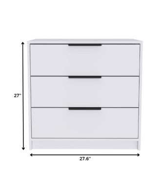 Three-Drawer Dresser for Bedroom Storage and Organization