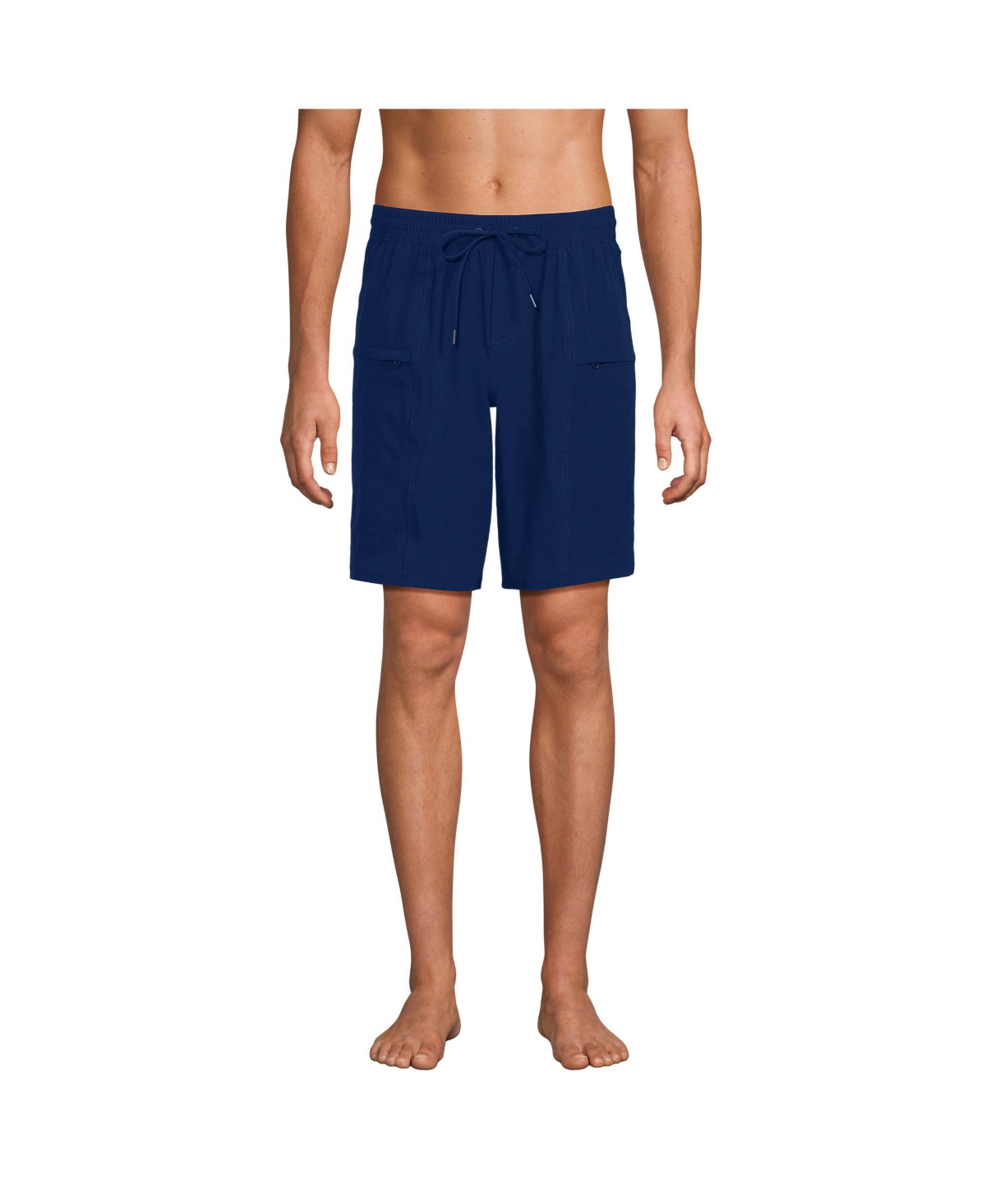 Men's 9 Inch Packable Cargo Swim Shorts - Dark cilantro green