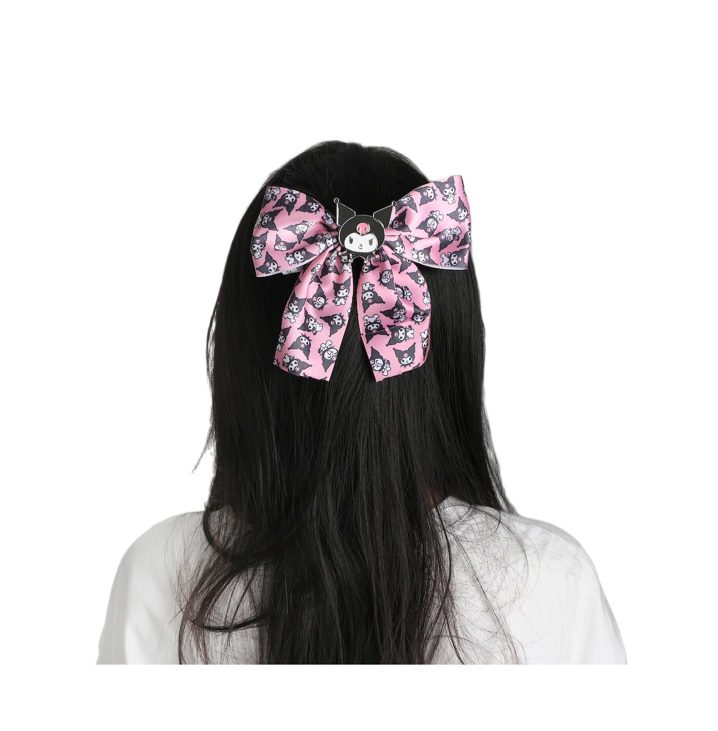 Детские аксессуары для волос My Melody and Kuromi 2-Piece Hair Clip Bows, цвет: Hsr 2-Piece Kuromi — фото 7
