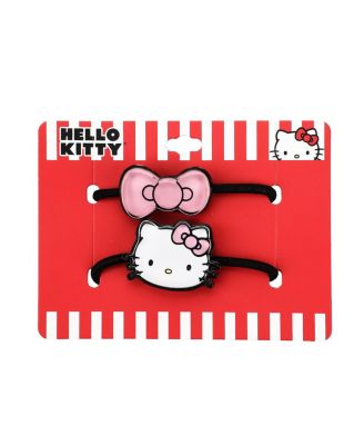 Character & Bow 2-Piece Stretchy Hair Tie Set