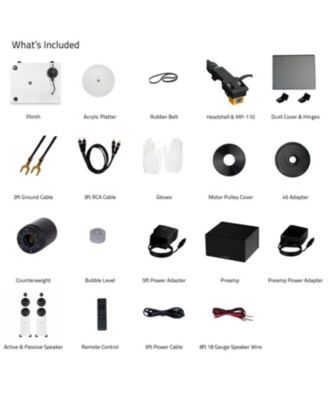 RT85N Turntable System – Includes PA10 Phono Preamp, Ai81 Speakers, MP-110 Cartridge, 150W Class D Amp & Bluetooth