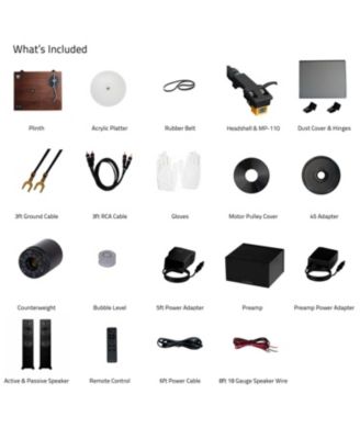 RT85N Turntable System – Includes PA10 Phono Preamp, Ai81 Speakers, MP-110 Cartridge, 150W Class D Amplifier & Bluetooth