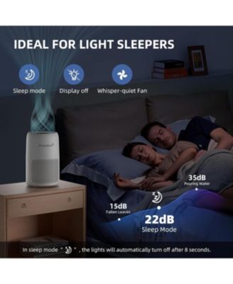 AromaRoom H13 HEPA Air Purifier with Fragrance Sponge and RGB Night Light