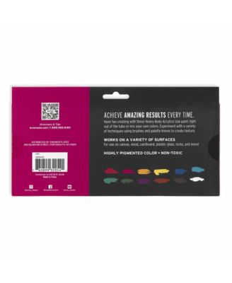 Professional Heavy Body Acrylics: Jewel Tone Colors - 12ct