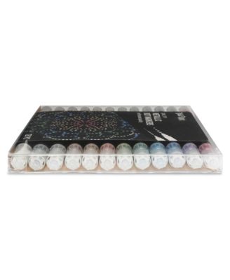 Dual Tip Markers: 12pc - Dot Metallic