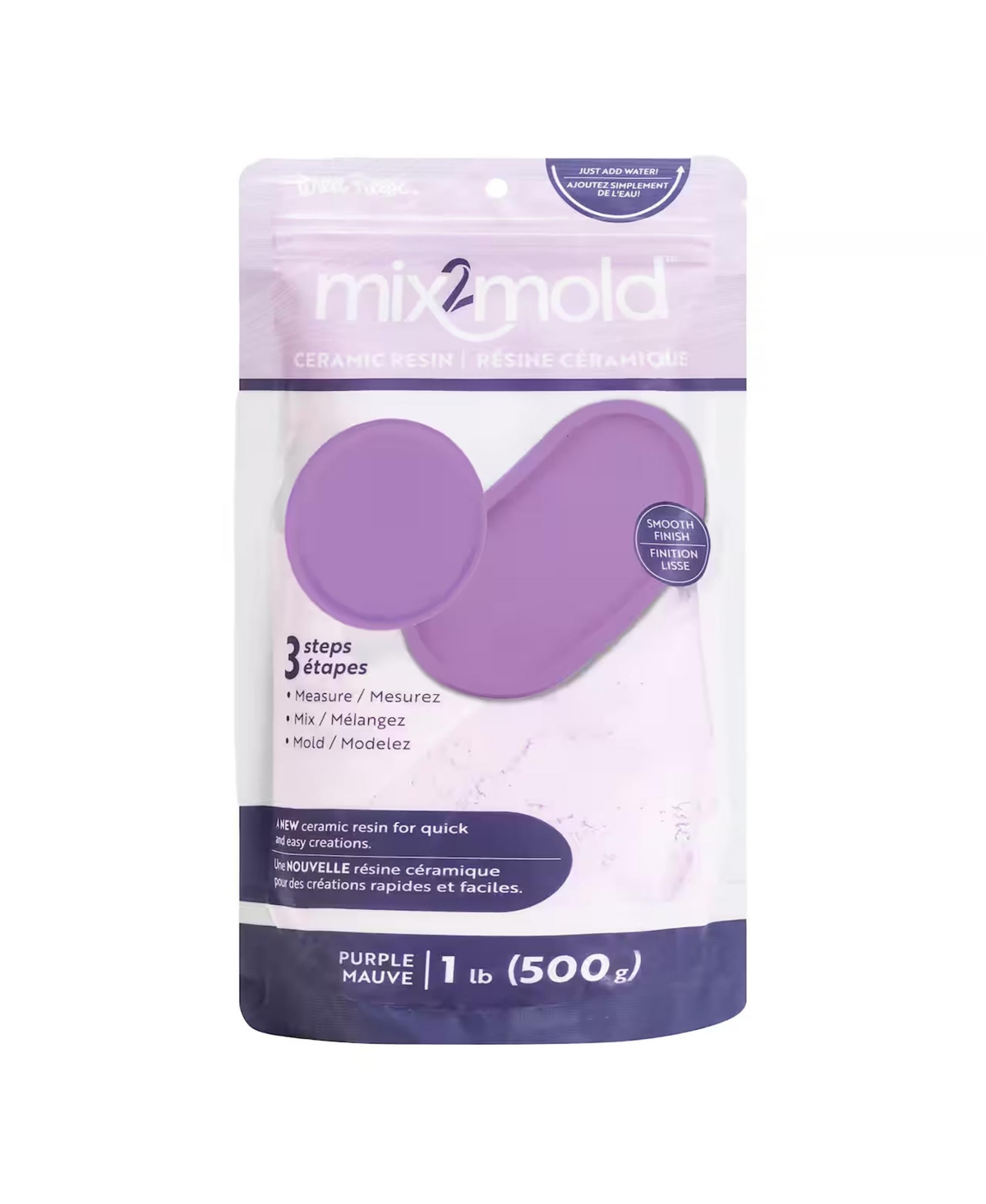 Mix2Mold: Ceramic Resin Powder - Purple 1lb