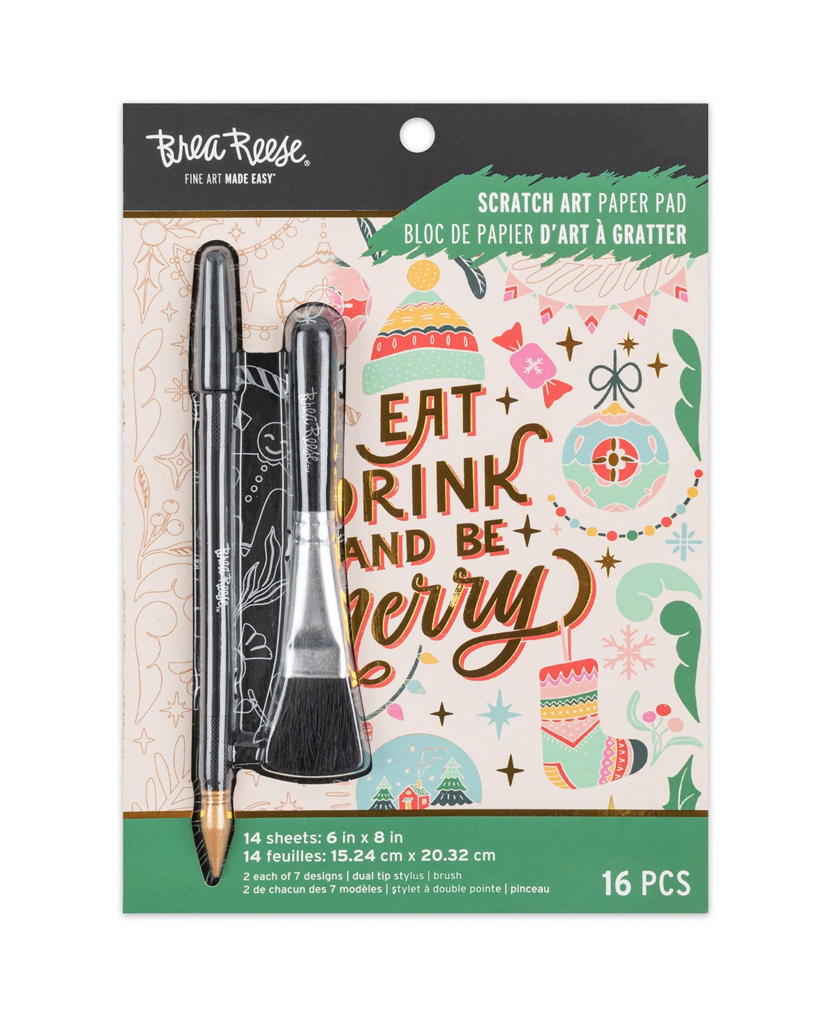 Scratch Art: Paper Pad - Retro Holiday Greetings