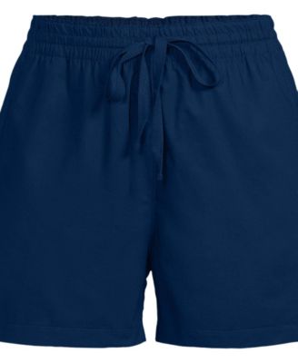 Women's Poplin High Rise Pull On 5" Shorts
