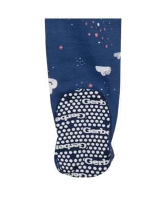 Toddler Girls 4-Pack Snug Fit Footed Cotton