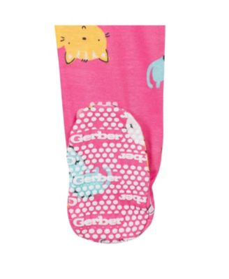 Toddler Girls 4-Pack Snug Fit Footed Cotton