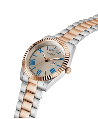 Men's Day and Date Two-Tone Stainless-Steel Watch, 42mm