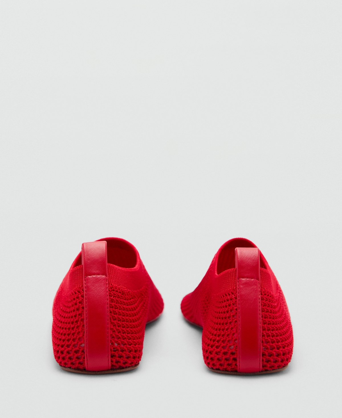 Mango Chaussure En Mesh Doux Rouge - Femme - 41 -  In Red