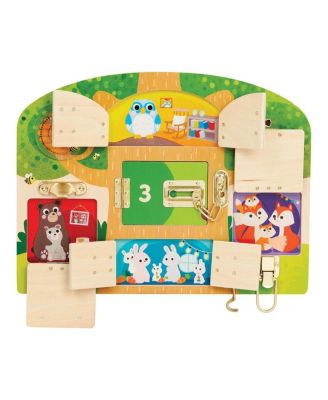 Wooden Lock & Latch Board