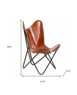 Leather Butterfly Chair – Vintage-Inspired Accent Seating