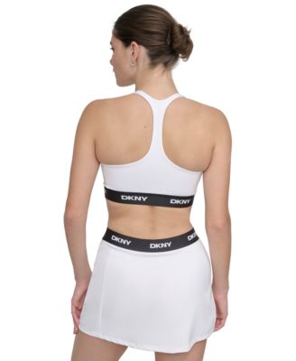 Women's Logo-Band Scoop-Neck Racerback Sports Bra