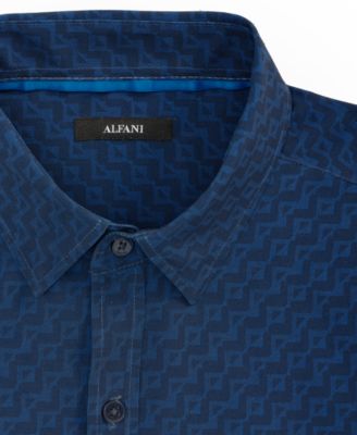 Men's Signature Geo-Pattern Shirt, Exclusively at Macy's