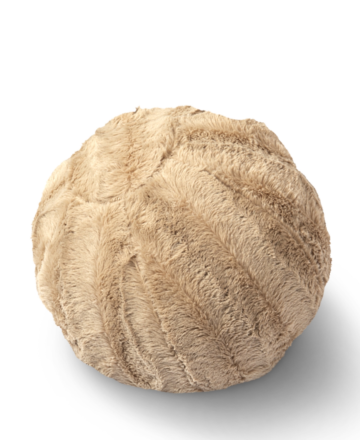 Cheer Collection Ultra Soft Ball Decorative Pillow, 10" X 10" In Neutral