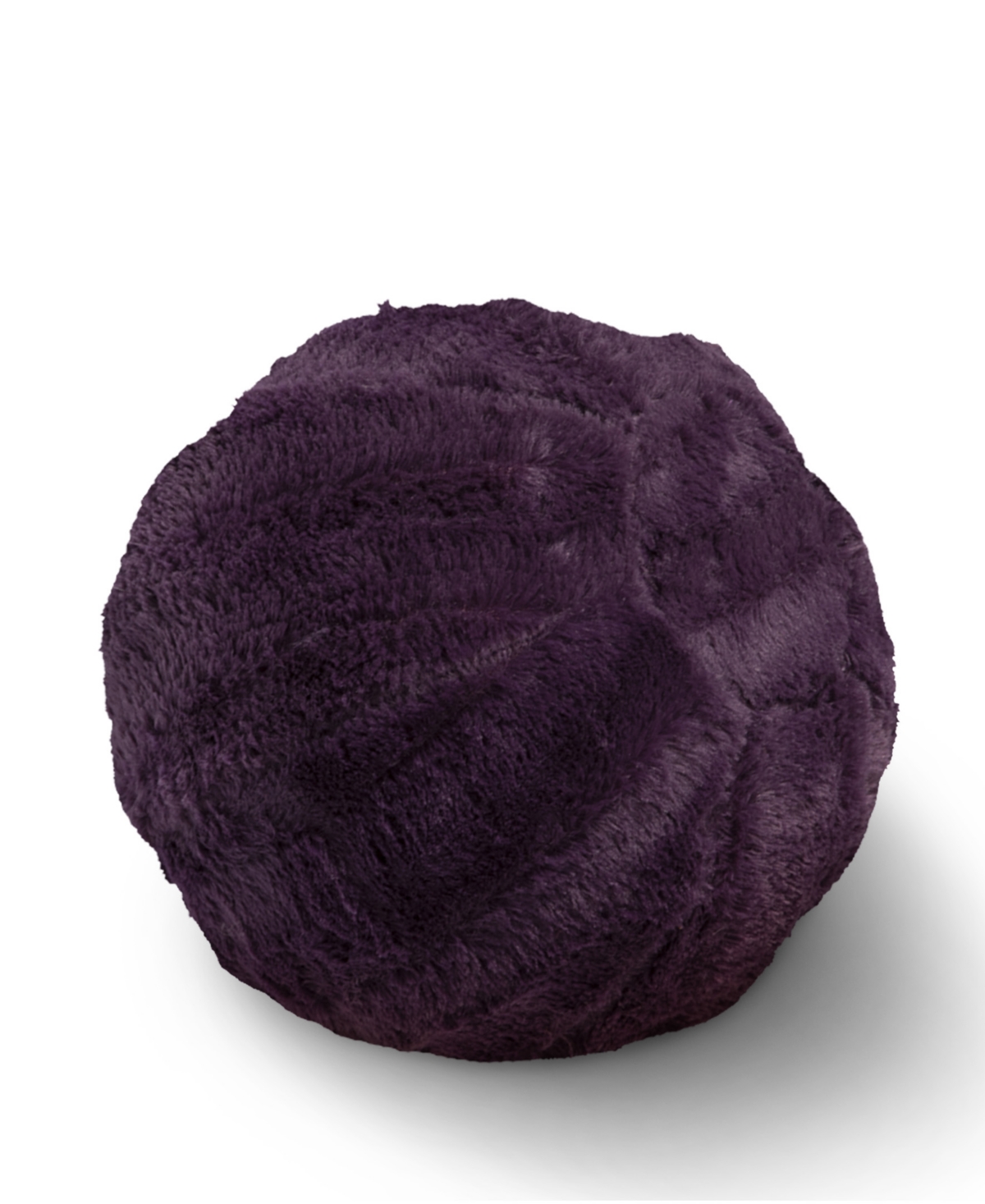 Cheer Collection Ultra Soft Ball Decorative Pillow, 10" X 10" In Purple