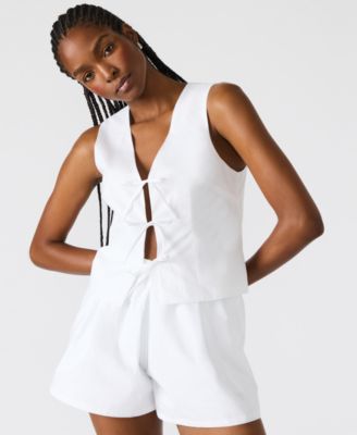 Women's Aliza Sleeveless Tie-Front Top