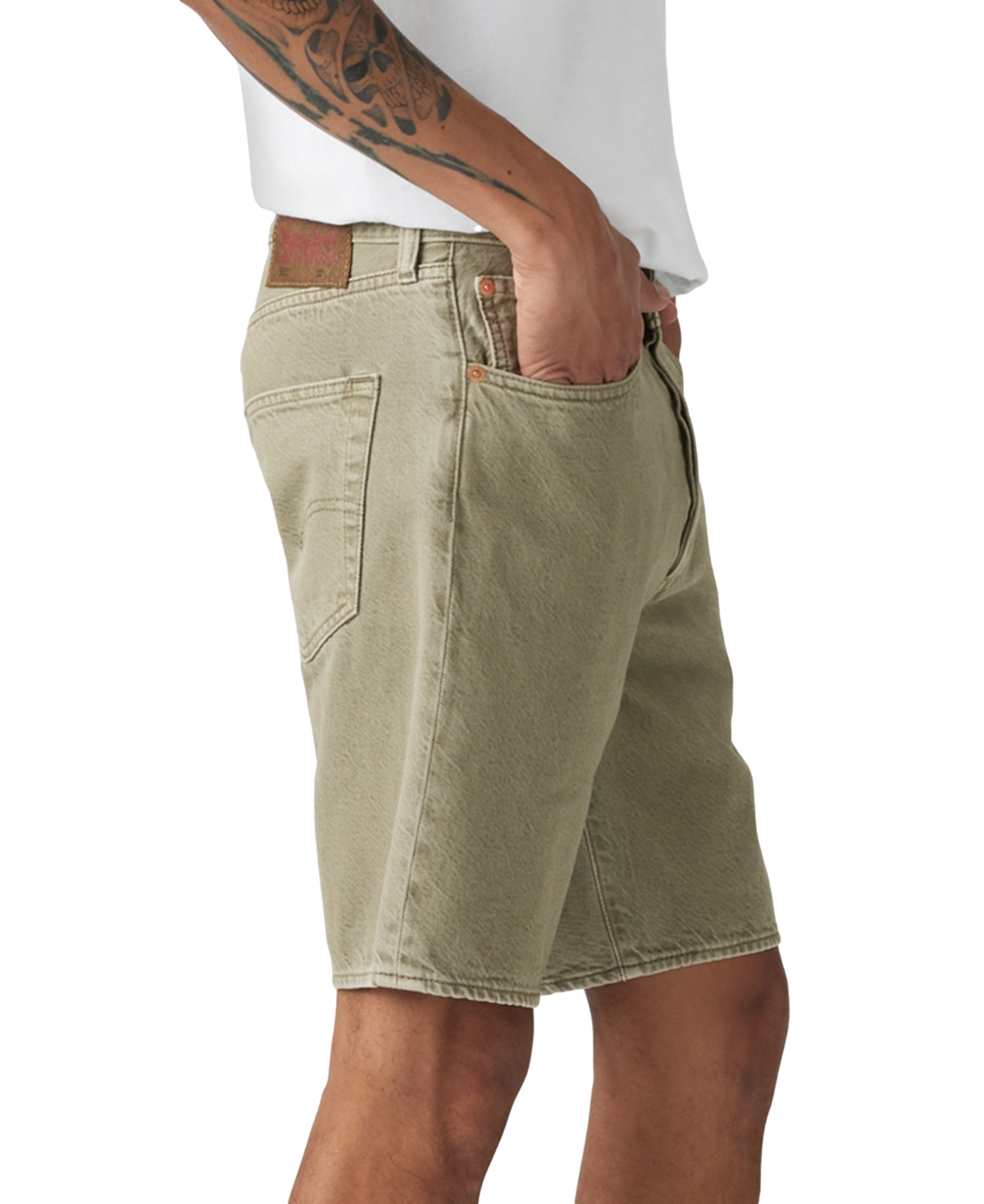 Levi's Green 501 Original Denim Shorts In Green