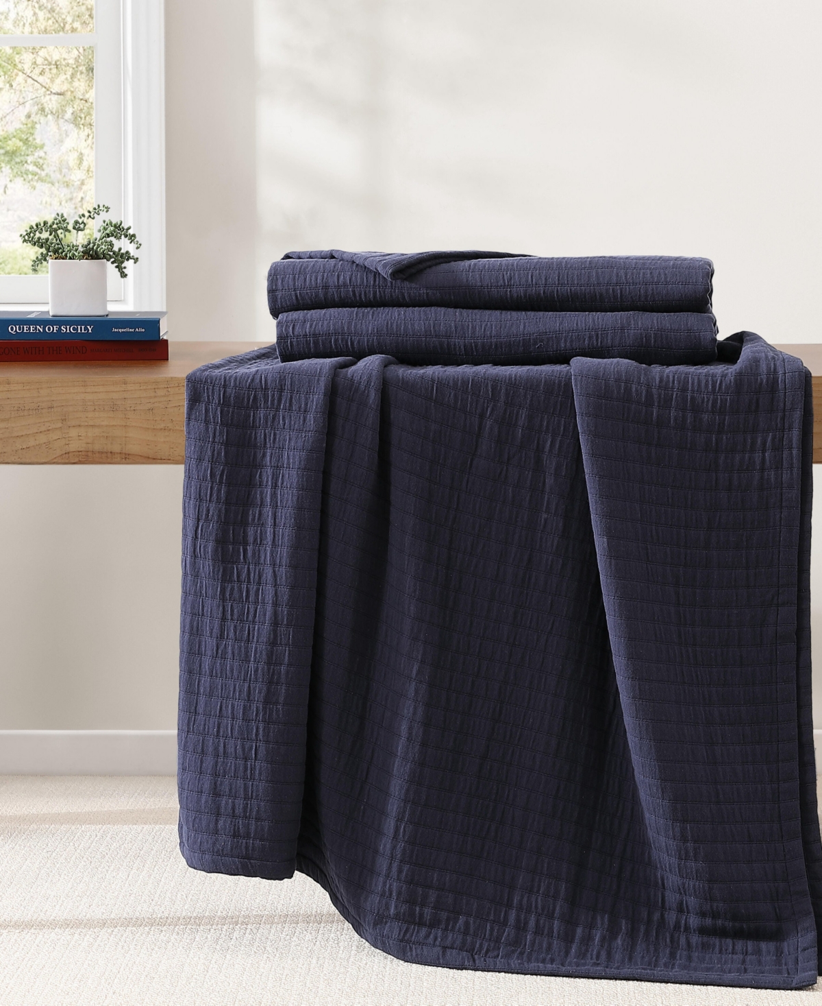 Tommy Hilfiger Essential Weave Cotton Blanket, King