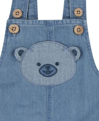 Baby Boys Bodysuit & Appliqu&eacute; Shortalls, 2 Piece Set	 