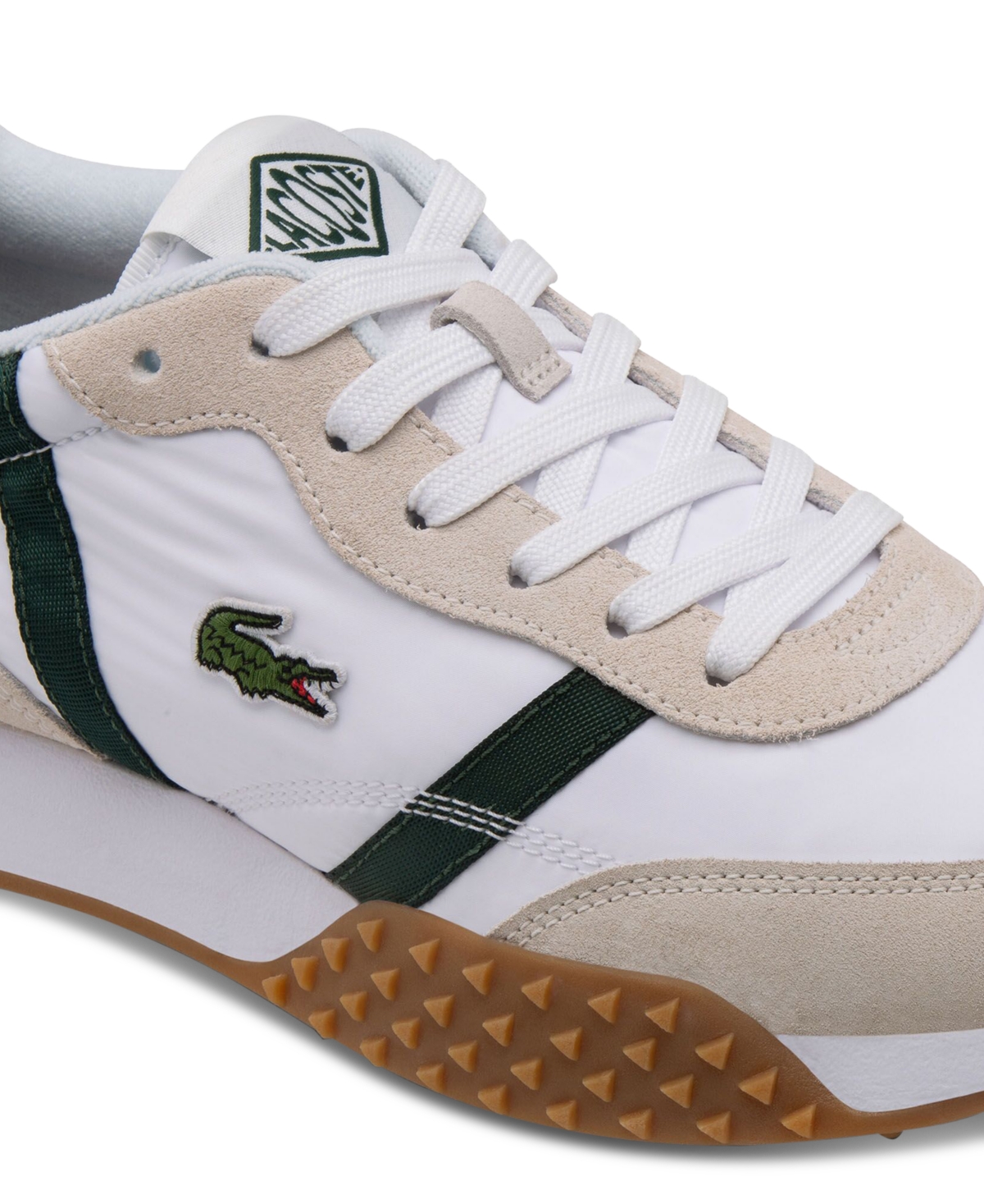 Lacoste L-spin Evo Sneakers In White,dark Green