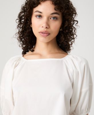 Women's Alexis Cotton Puff-Sleeve Top