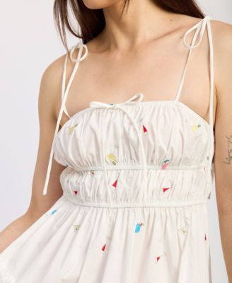 Women's Nellie Cotton Shirred Midi Dress