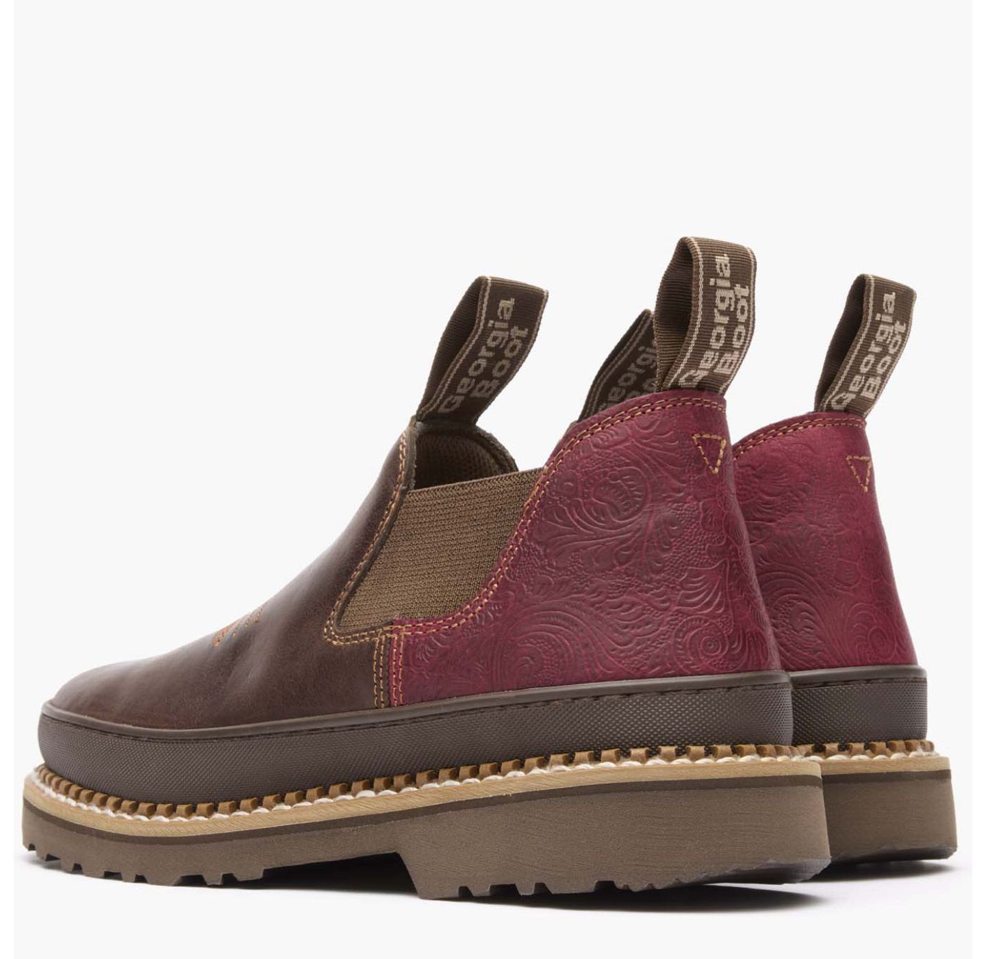 Женские ботинки Georgia Boot Crimson Blossom Fashion Romeo, цвет: Коричневый — фото 4